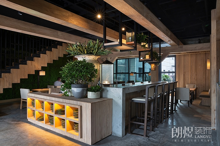 萬(wàn)科魅力之城餐飲店鋪裝修效果圖