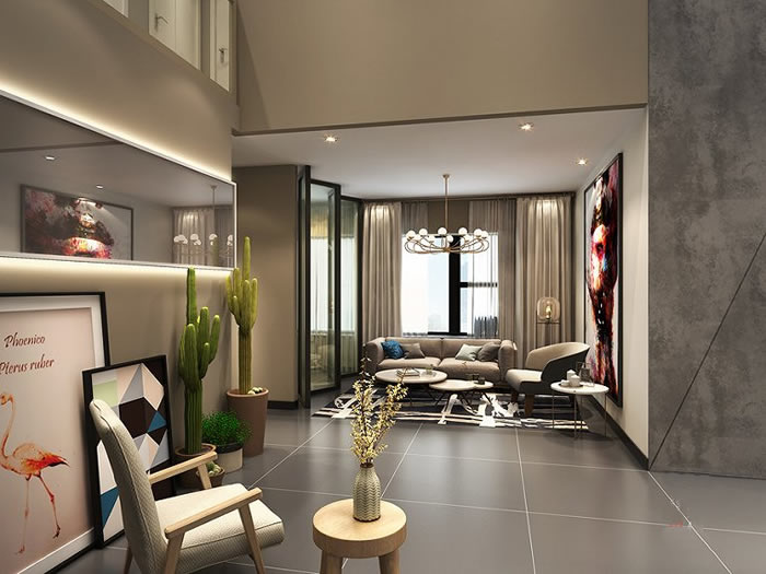 成都美容會所裝修設(shè)計休息區(qū)效果圖