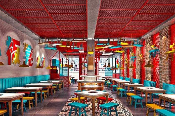 網紅火鍋店實景圖