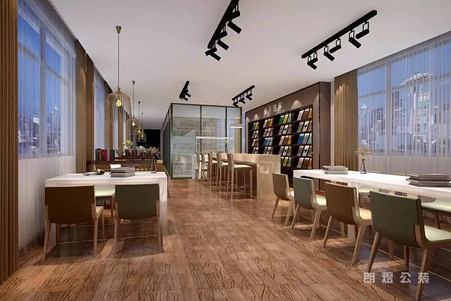 現代書吧設計效果圖