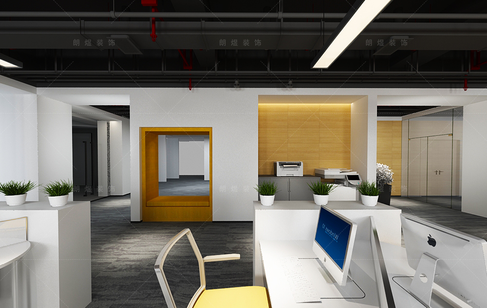 金融公司寫字辦公樓裝修效果圖