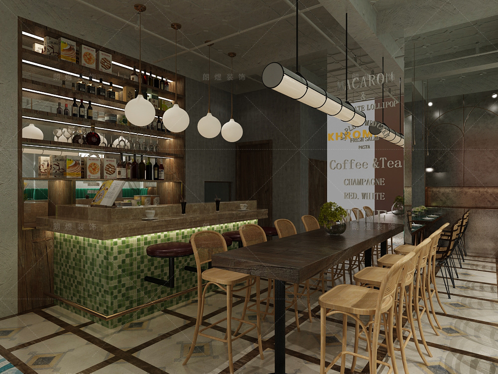 時尚小型網紅酒吧裝修效果圖