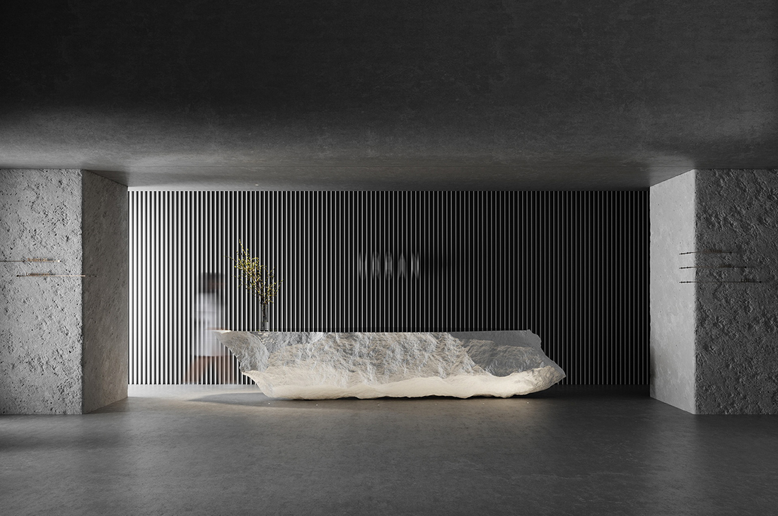 辦公室前臺設計效果圖