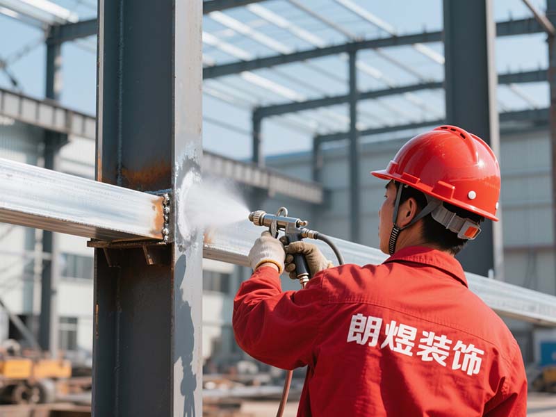 鋼結(jié)構(gòu)廠(chǎng)房搭建涂刷防腐涂料