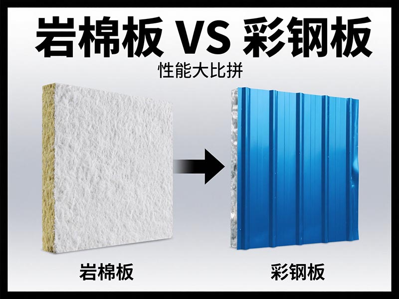 巖棉板和彩鋼板