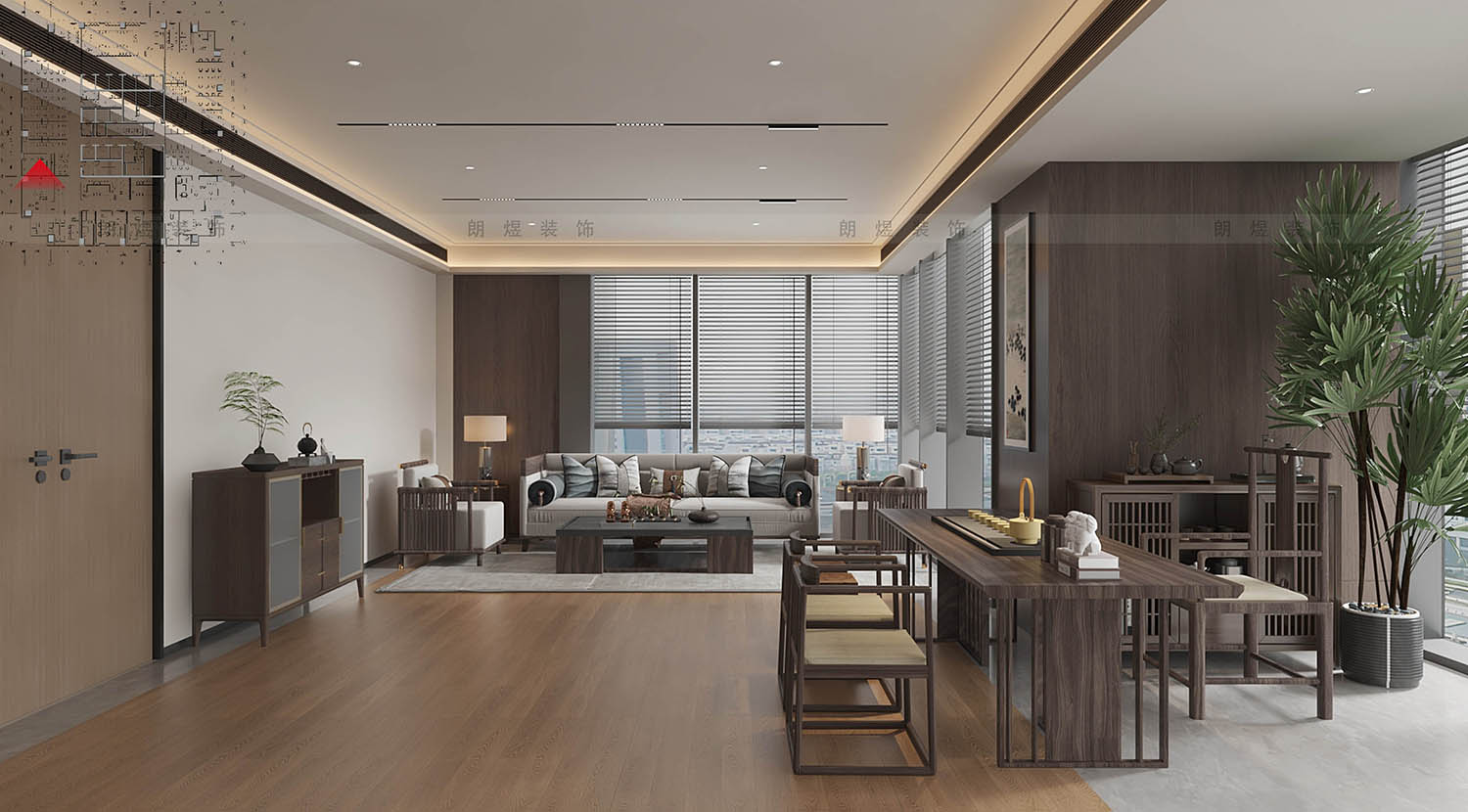 董事長(zhǎng)辦公室裝修效果圖/2