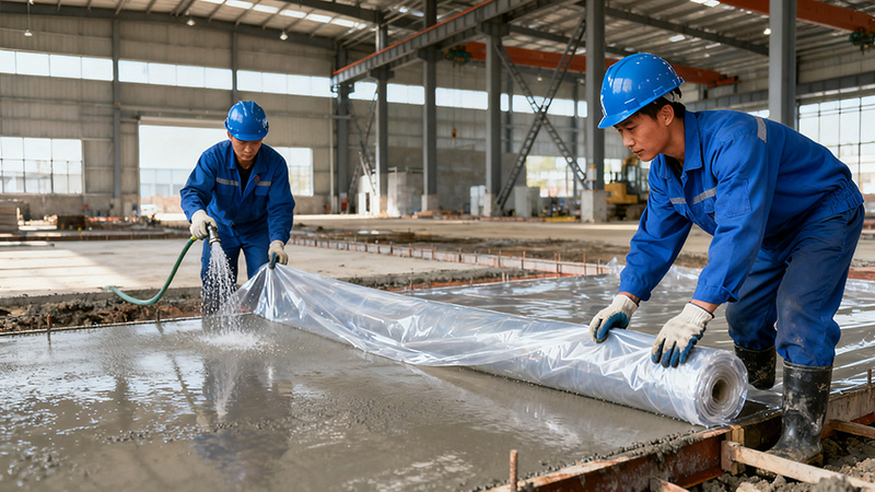 鋼結(jié)構(gòu)廠房地面施工養(yǎng)護(hù)