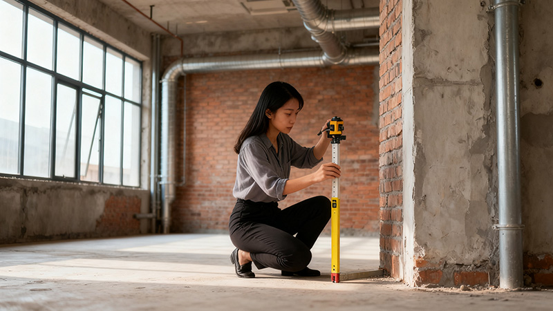 辦公室裝修現(xiàn)場(chǎng)量房