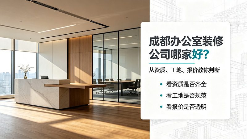 成都辦公室裝修公司哪家好?從資質(zhì)、工地、報價教你判斷